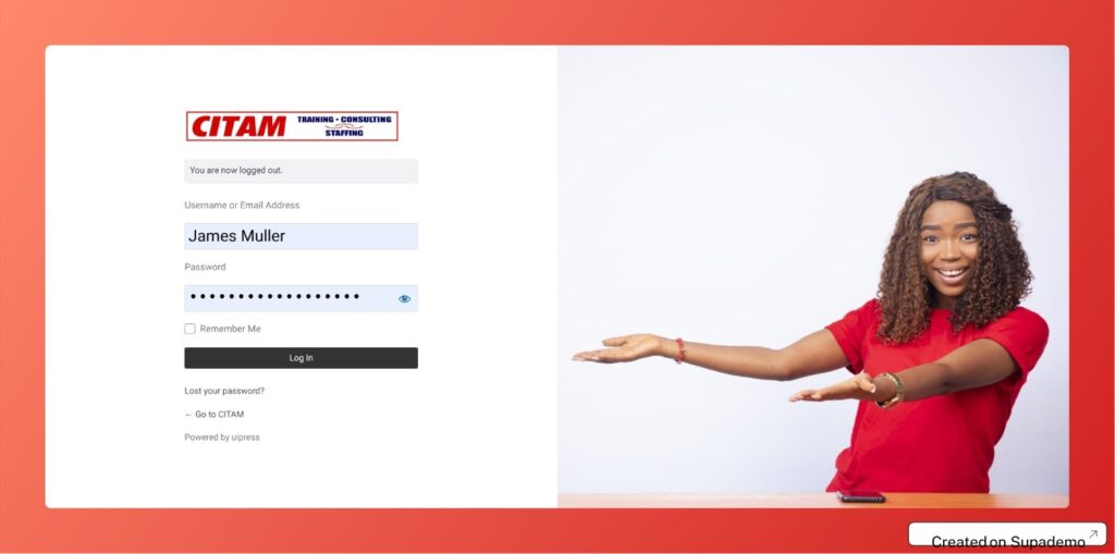 Log In screenshot 24 08, 08 54 51 am